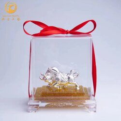 银锭生肖牛摆件 牛年公司开业优选商务礼品