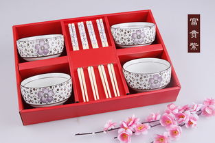 福寿禄喜碗筷八件套 传递祝福的馈赠佳品